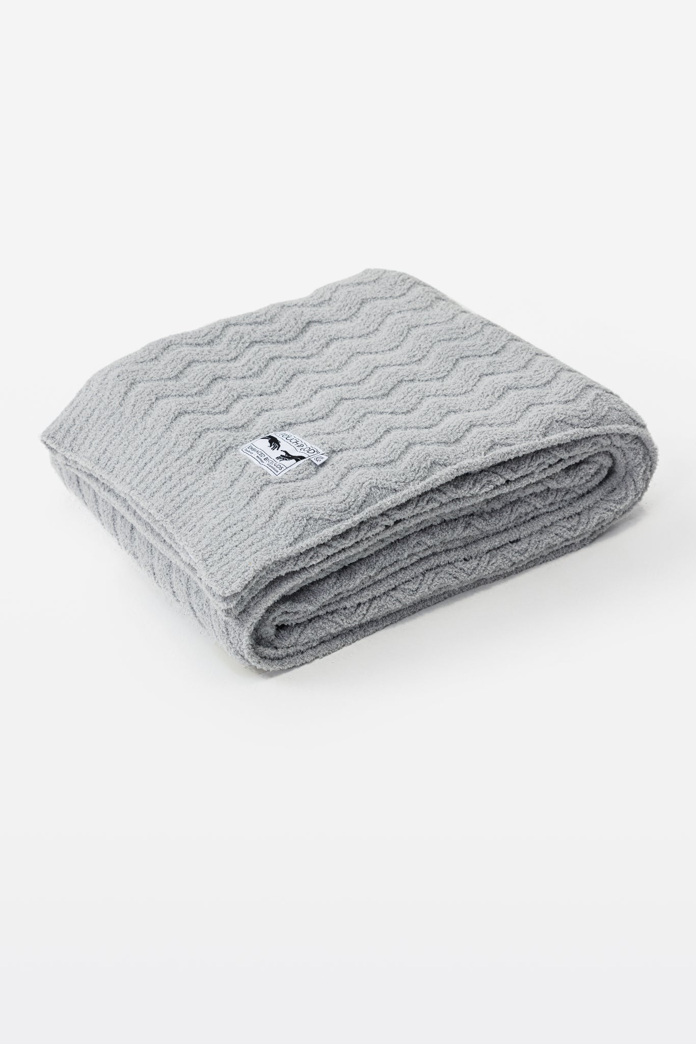 Grey Wavy Pattern Plush Throw Blanket - Throw - Touchofgod.co
