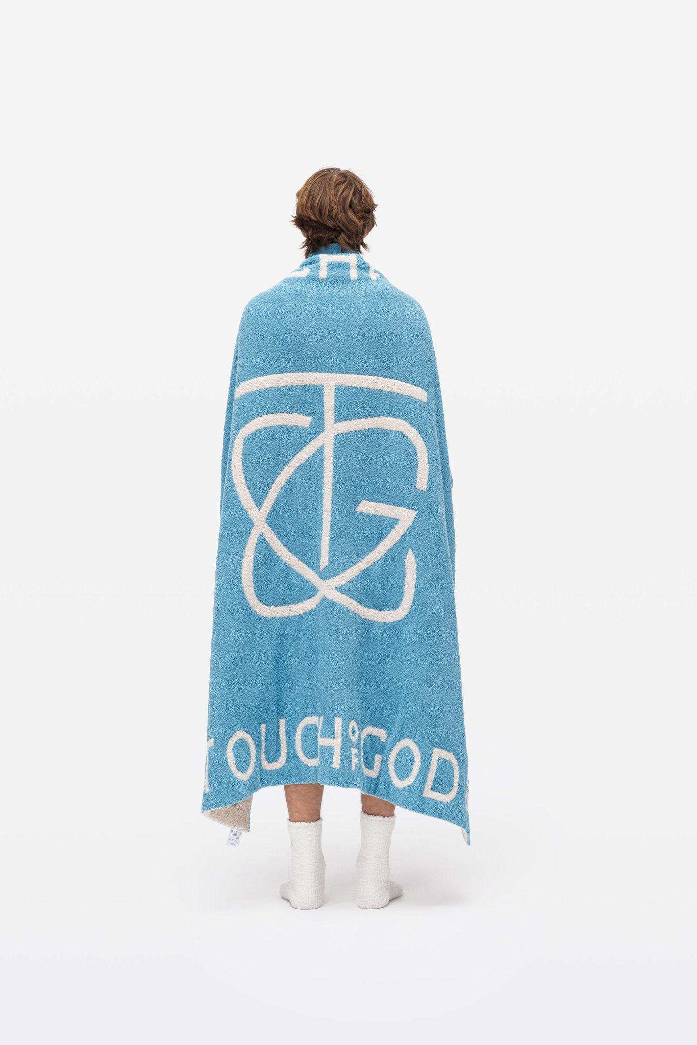 TOG Classic Aqua Blue Plush Microfiber Throw Blanket - Throw - Touchofgod.co