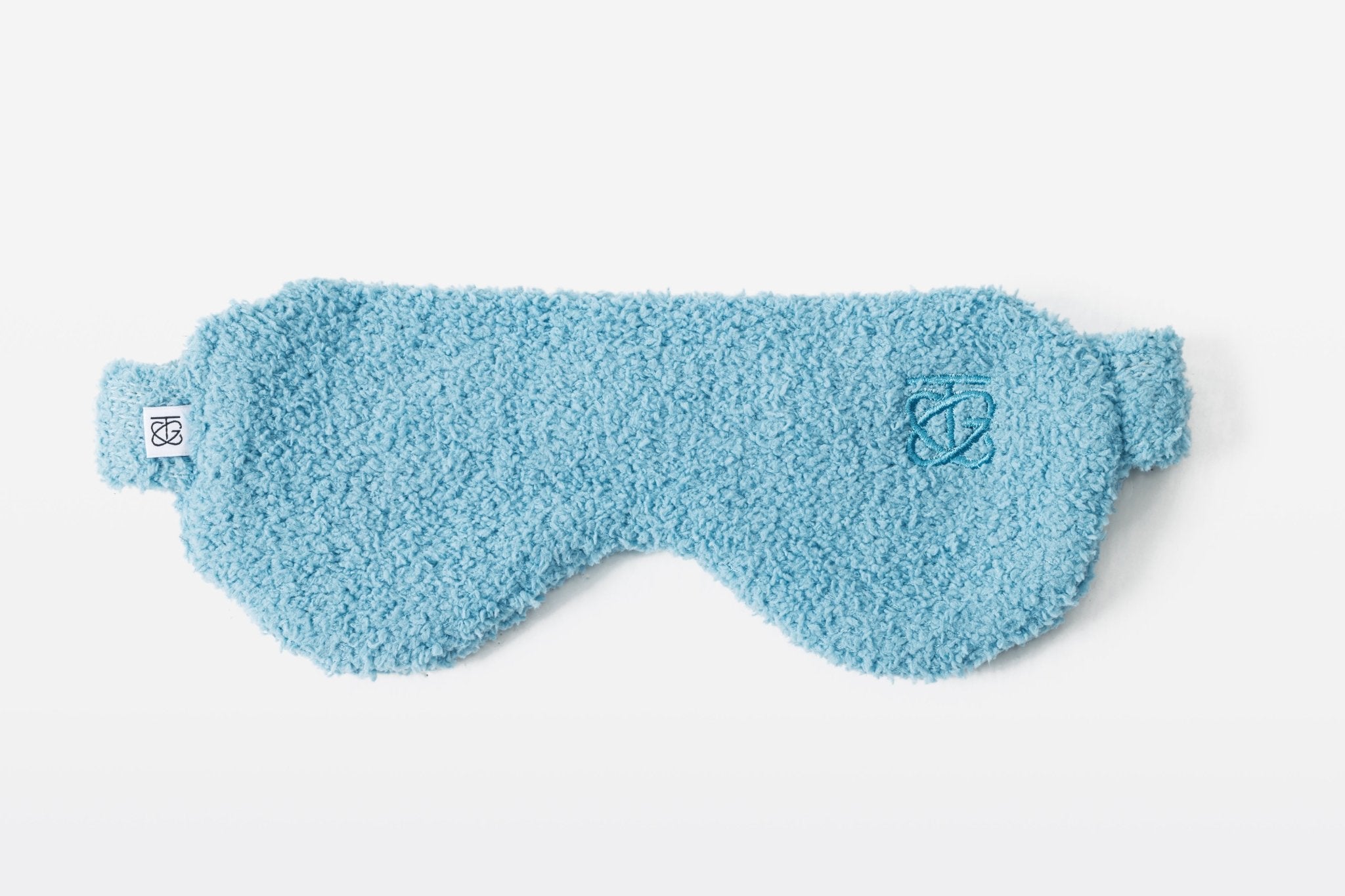 Aqua Blue Plush Soft Sleep Mask - Sleep Mask - Touchofgod.co