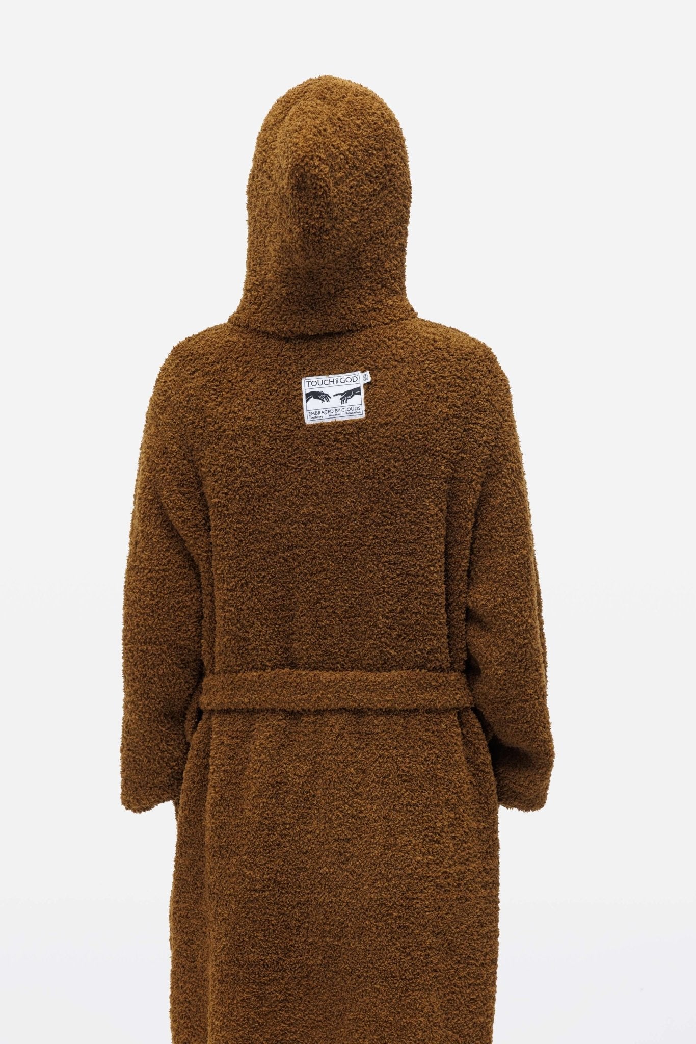 Breen Hooded Plush Bathrobe - Robe - Touchofgod.co