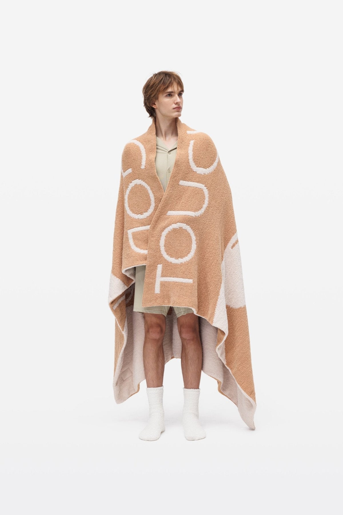 TOUCH OF GOD - TOGether CAMEL - THROW BLANKET